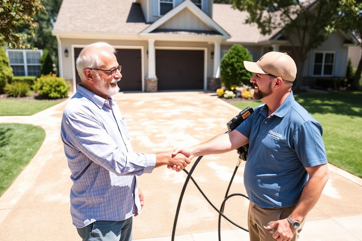 Happy customer with Yolerionez technician